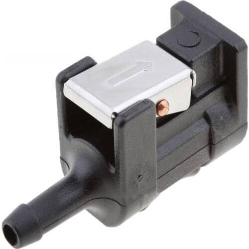 TiOODRE 2Pcs for Yamaha Outboard Motor Engine Fuel Line Tank Connector Black Plastic 6mm Hose Arrow Marked On Body 2.1x3.3x6.1cm