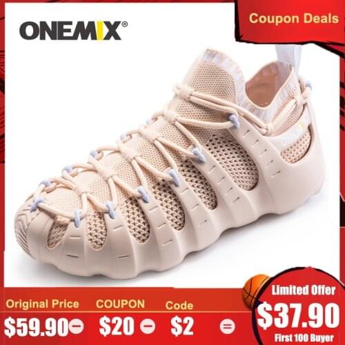 ONEMIX 2021 Women Sport Shoes New Arrival Original Unique Design Rome Shoes Indoor Socks Two-Piece Man Running Shoe Sneakers