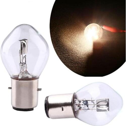1/2PCS 12V 35W 10A B35 BA20D Motorcycle ATV Moped Scooter Long Lamp Free Life shipping Light Brightness Bulb Headlight High K9Q7