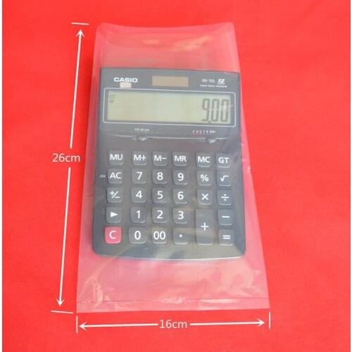 16X26CM 8C Transparent bag PE high pressure plastic bag 100PCS Vacuum bag