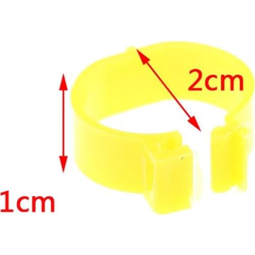 20 pcs Inside diameter 2.0 cm Chicken Ring Hen Leg Pigeon Band Poultry Dove Birds Quail Goose Chicks Duck Parrot Clip Rings