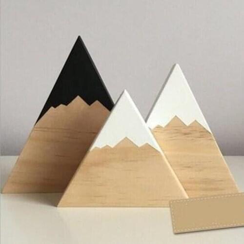 3 Pcs/set Nordic Style Wall Hanging Decor Bedroom Craft DIY Hanging Snow Mountain Shape Ornaments Decorations Gift