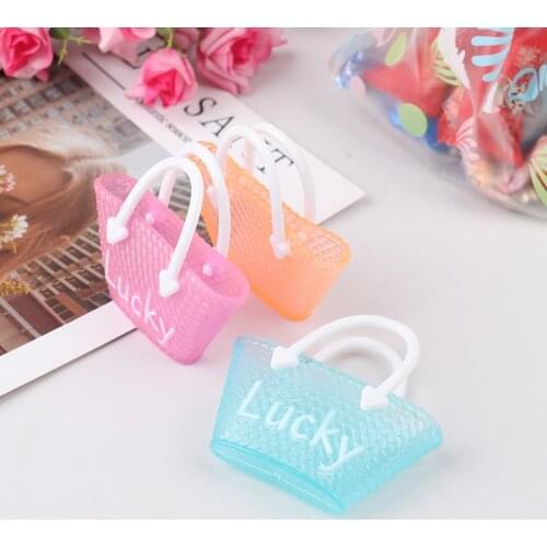 3 Pcs/lot Fashion Princess Doll Handbag Bag Dolls Accessories Children Simulation Mini toys