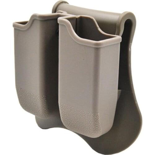 Amomax Tactical Double Magazine Pouch for Tokyo Marui/WE/ KJW/KSC/KWA/ATP/ISSC Airsoft Training G17 G19 G18 and Compatible Mags