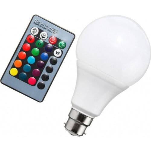 B22 RGB Bulb Remote Color LED Light Bulb Color Changing Light Bulbs