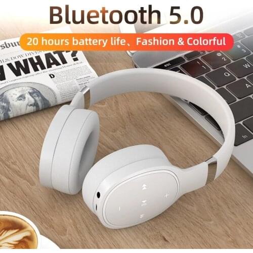 Wireless binaural stereo headset bluetooth headset desktop notebook headset wireless headset microphone stylish and colorful