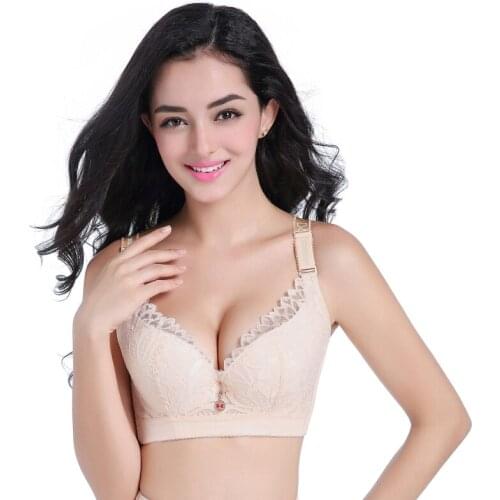 Gathering adjustment type plus size bra big cup Fat mm300 kg DEF cup top female sexy lingerie plus size bra