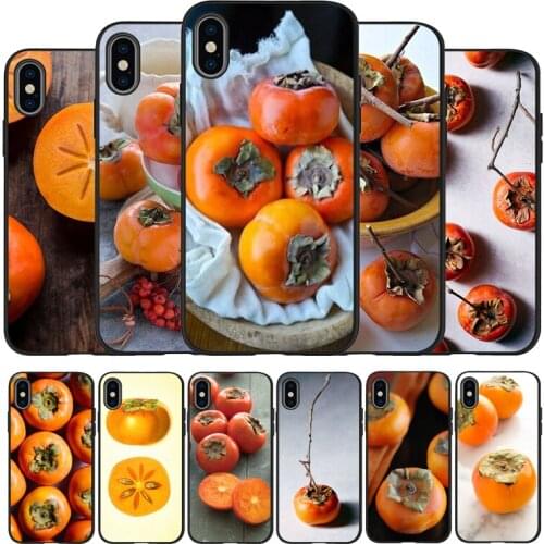 Persimmon black Phone Case For iPhone 11 XR XS Max 7 8 6 6S Plus 5 5S SE 2020 Back Cover For iPhone 11 Pro Shell