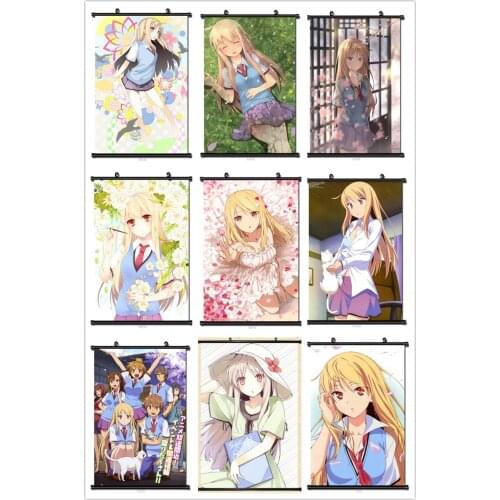 Coscase Anime Yosuga no Sora Akira Amatsume Yorihime Nao Migiwa Kazuha Home Decor Wall Scroll Poster Decorative Pictures