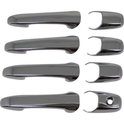For Ford Flex 2009-2017 Luxuriou Chrome Handle Cover Trim Set 2010 2011 2012 2013 2014 2015 2016 Accessories Sticker Car Styling