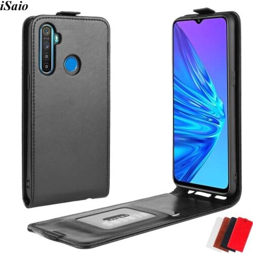 For OPPO Realme 5 Pro Flip Case Leather Cover for OPPO Realme 5 Realme Q Protective Phone Case Soft TPU Shell with Card Holder
