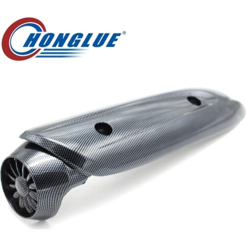 For YAMAHA JOG ZR EVOLUTION EVO 1/2 PRO BJ Motorcycle Scooter imitation Carbon Exhaust heat insulation cover Muffler cover