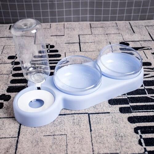 Double Pet Bowls Dog Food Water Feeder Stainless Steel Pet Drinking Dish Feeder Cat Puppy Feeding Supplies Small Dog Accessories