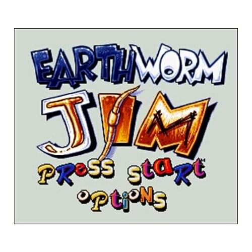 Earthworm Jim 16 bit Big Gray Game Card For NTSC Game Player Drop Shipping