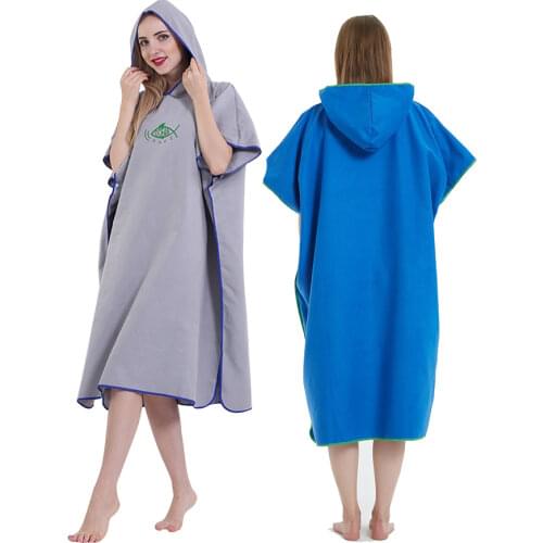 Surfing Vacation Adults With Hood Poncho Robe Robe Sunscreen Water Absorb Quick Drying Gift Swimming Wetsuit Changing Cloaks