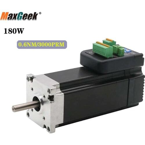 Maxgeek 180W 3000rpm 0.6Nm 57 Integrated Servo Motor NEMA23 36VDC JMC iHSV57-30-18-36-01-BY Ship From German Warehouse