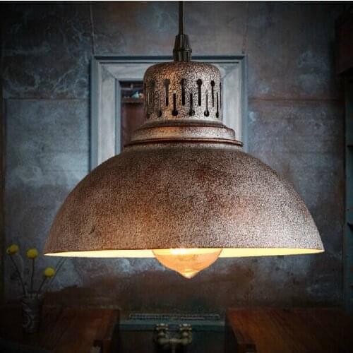 Edison Bulb for free E27 retro pendant lamp vintage droplight iron light industrial Wind Loft design lamp pendant lighting