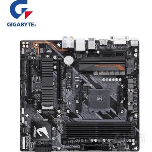 For Gigabyte GA B450 AORUS M Motherboard socket AM4 DDR4 B450 Used Desktop Mainboard M.2 NVMe PCI-E X16 3.0