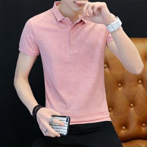 Mens summer leisure polo shirt in 2021 Camisa Masculina Polo multi color Polo shirt Solid Color Poloshirt