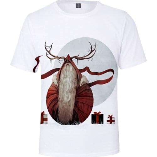 Suitable Fashion Christmas t shirt Summer Hot Short Sleeves 3D T shirt Christmas New Casual Popular Men Women girl boy Tees Tops