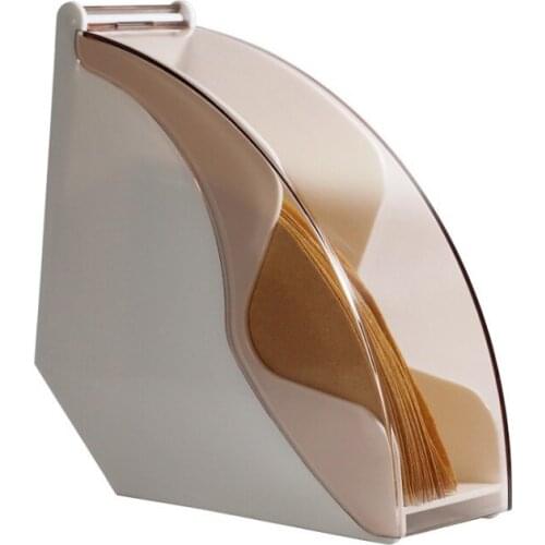 Dust-Proof Coffee Filter Paper Rack Punching Coffee Filter Paper Holder V-Shaped Fan-Shaped Coffee Filter Paper Box
