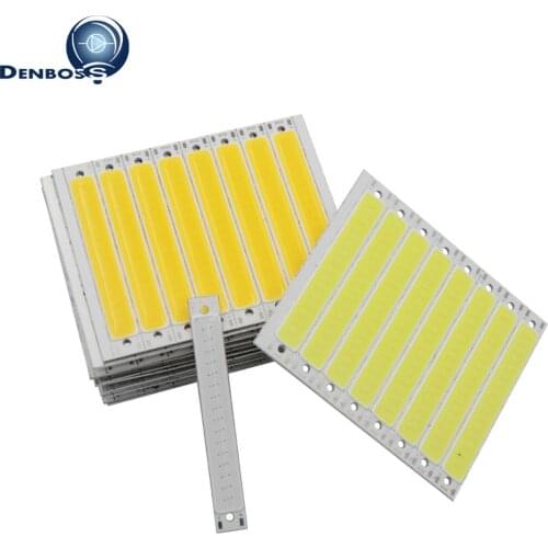 Big promotion 60x8mm COB LED Strip 3W 2V 3V DC for work lamp DIY Bike light Bulb Warm White Blue Red led cob tubes Light source