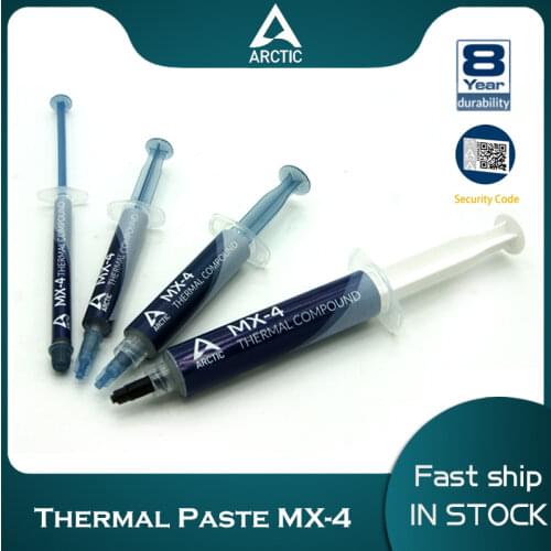 Arctic MX-4 Top Thermal Compound 8.5W/m-k Used For PC CPU/GPU Silicone Grease Heatsink Plaster Paste, 2g/4g/8g/20g
