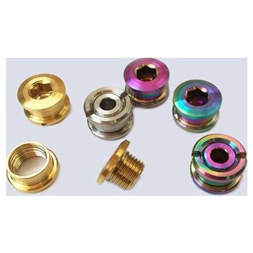 Ti/Golden/Rainbow GR5 Titanium Screw & Nut For MTB Rear Deraileur Hook Dropout