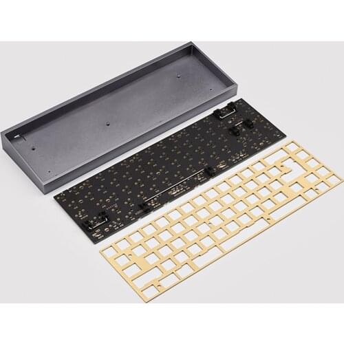 TOFU 68 Mechanical Keyboard Aluminum Case Type-c Programmable Welding PCB Plate Cherry Stabilizer DIY Keyboard Kits