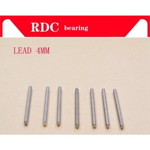 304 stainless steel T8 2MM screw length400 425 450 460 470 500 520 550 600 750 850 900mm lead 4mm trapezoidal spindle screw 1pcs