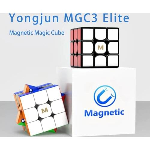 Yongjun MGC3 Elite 3x3 Magnetic Magic Cube Professional YJ MGC 3 Elite Puzzle Magnets Speed Cubes Stickerless 3x3 Cube Kids Toys