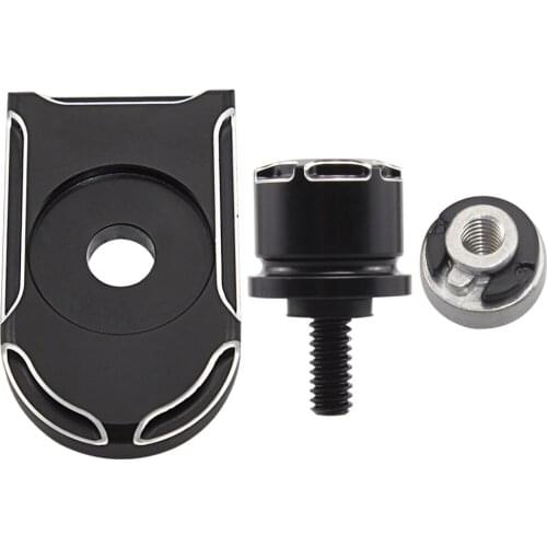 Rear Fender Seat Bolt Screw Nut Tab Edge Cut Mount Hardware Knob Cover For Harley XL Dyna Softail Touring Motorbikes 96-Later