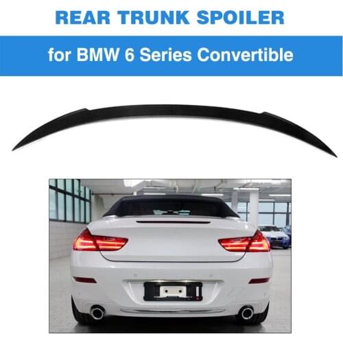 Carbon Fiber Rear Spoiler Trunk Boot Wings Lip for BMW 6 Series F13 640i 650i M6 Convertible 2013 - 2018 Rear Trunk Tail
