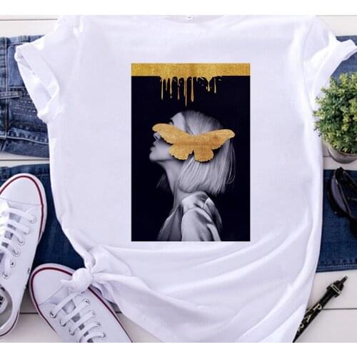 Female Tshirt Nordic Retro Art printed Womens T-shirts Streetwear Tshirt abstract Harajuku T Shirt Clothing Short Sleeve Tee
