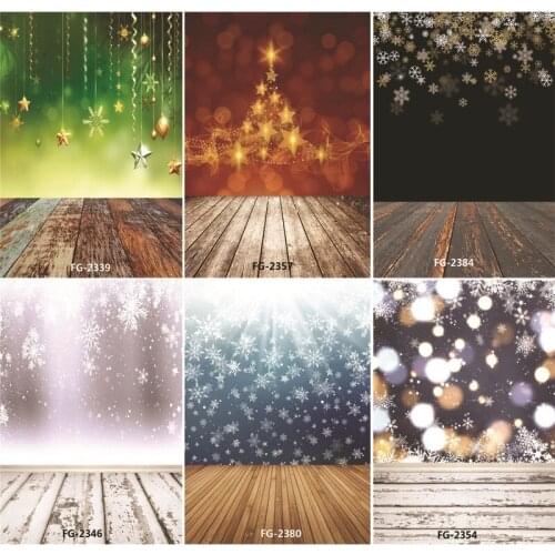 ZHISUXI Vinyl Custom Photography Backdrops Prop Christmas day and Floor Theme Photography Background #5128