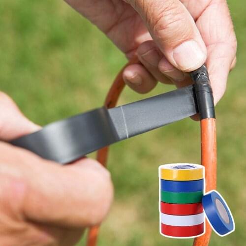 10M PVC Color Insulation Tape Household Wire Flame Retardant Electrician Adhesive Plaster Waterproof Self-adhesive Tools