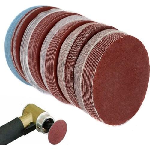 100pcs Round Sandpaper 75mm 3" Sanding Discs Grinding Pads Sheets For General Polishing