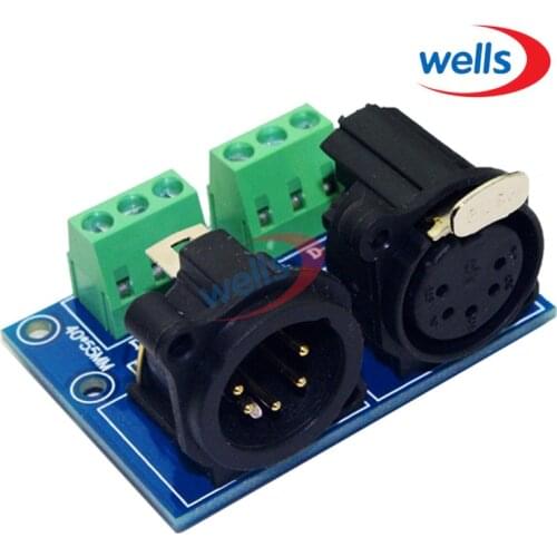 3pin connector to XLR5 , DMX512 3Pin to XLR5, use for DMX controller