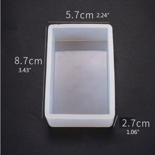 69HB Handmade Large Rectangular Epoxy Resin Mold Silicone Mould Jewelry Making Tools
