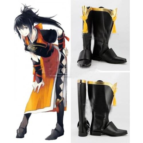 Fire Emblem Fates If Oboro Black Cosplay Shoes Boots Halloween Carnival Cosplay Costume Accessories