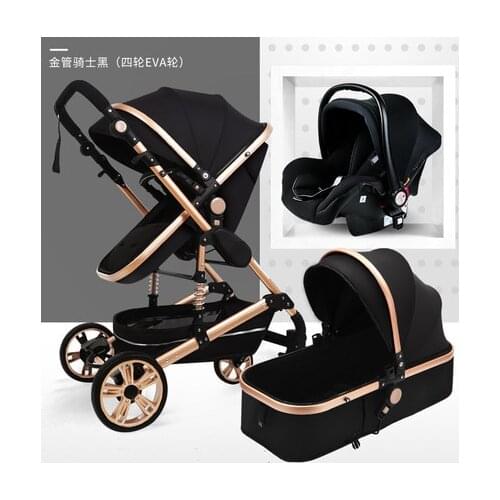 Baby Stroller 3 in 1 for newborn baby stroller High Landscape Stroller baby pram strollers for 0-36 months baby EU RU free tax