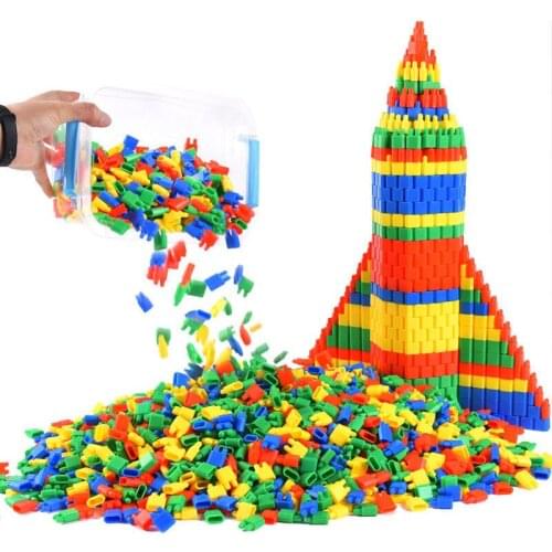 Children 3-8 Years Old Puzzle Toy Bullet Block Assembly DIY Creative Early Education Manual