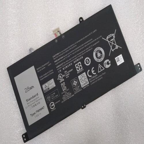 For Dell Venue 11 Pro Keyboard Tablet 7WMM7 CFC6C CP305193L1 D1R74 0RTY89 DL011301-PLP22G01 Genuine Tablet PC Battery 7.4V 28Wh
