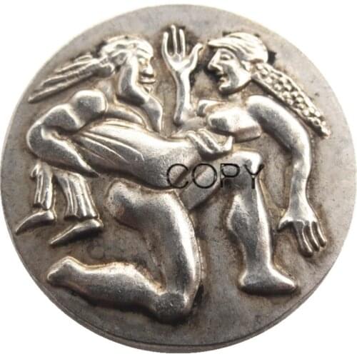 G(27) Greek Silver Coin, THRACE AR STATER Silver Plated Copy Coin