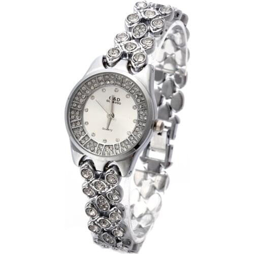 G&D Wristwatches Women Quartz Watches Relogio Feminino Dress Watch Top Brand Luxury Relojes Mujer Clock Lady Casual Jelly Silver