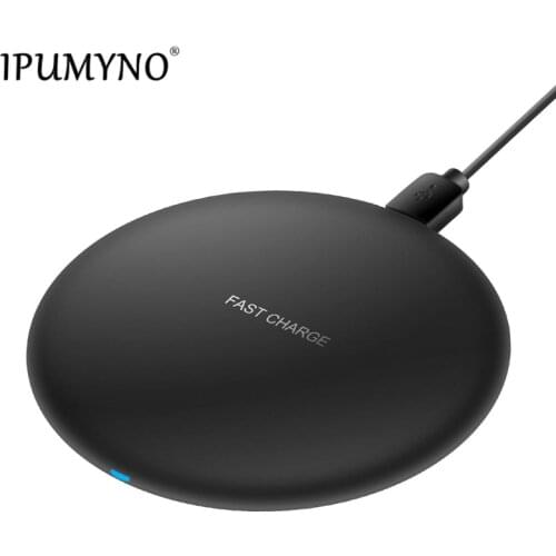 IPUMYNO 10W Qi Wireless Charger For iPhone XS X 8 Plus USB Wireless Charger Fast Charging for Samsung Galaxy S9/S9+ S8 S7 Note 8