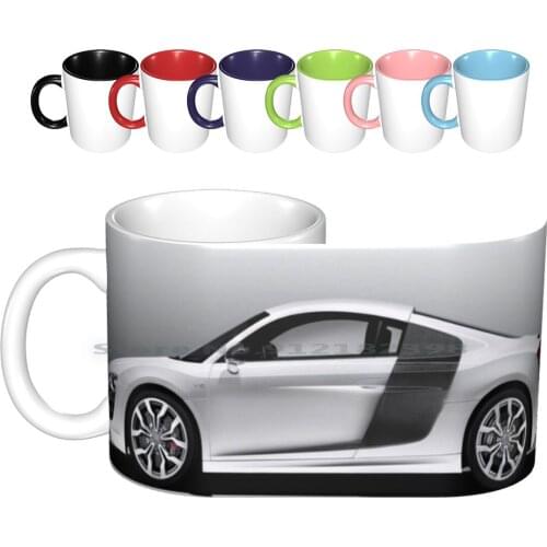 R8 Ceramic Mugs Coffee Cups Milk Tea Mug Car Cool Interesting Creative Trending Vintage Gift Bottle Cup