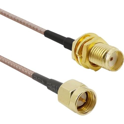 Low-loss SMA Type Connector SMA Male to SMA Female RF Coaxial Extension Pigtail Cable RG316 for WIFI FPV Antenna 10/15/20/30CM