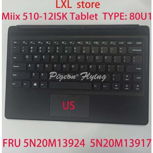 Miix 510-12ISK keyboard for Lenovo ideapad Tablet laptop 80U1 US Magnetic attraction keyboard FRU 5N20M13924 5N20M13917 NEW