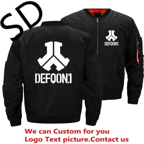 Fashion DJ Defqon.1 Rock Band Winter Bomber Hoodies Men Jackets Casual Hip Hop Mens Warm Jackets fight oversized Pilot 4XL 5XL